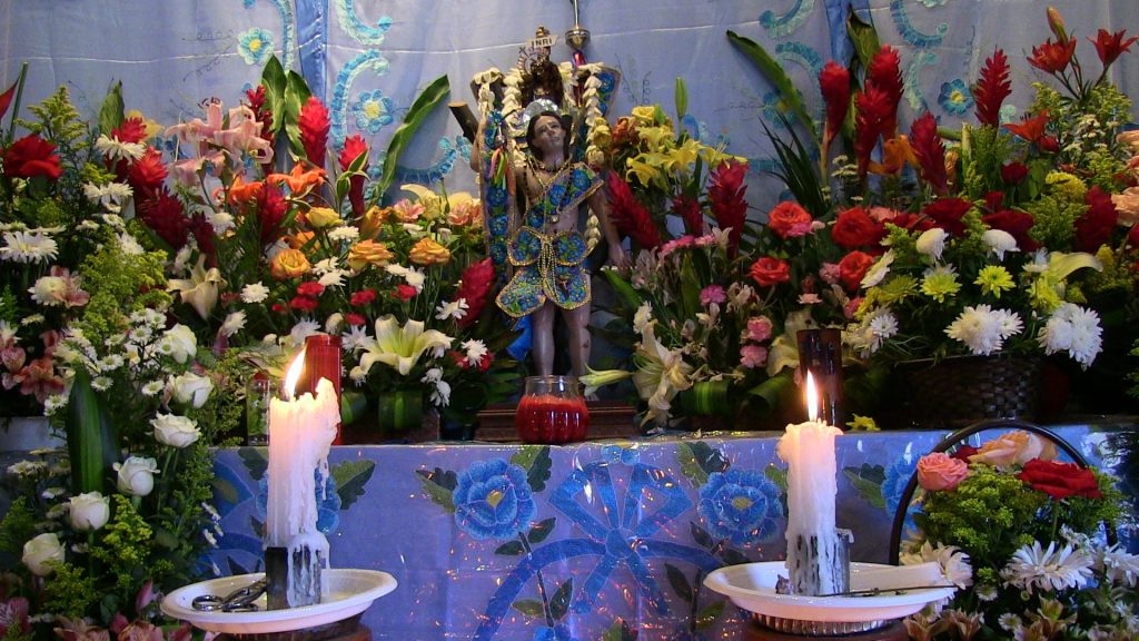 Saint Sebastian chunta altar